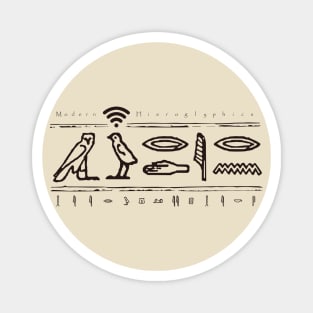 modern hieroglyphics Magnet